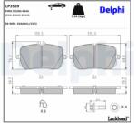 DELPHI set placute frana, frana disc DELPHI LP3539 (LP3539)