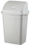 PLANET Szemetes kuka billenő fedéllel műanyag 26 literes szürke UP120 (UP120) - iroda-ellatas