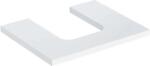 Geberit One mosdópult középső kivágással, pultra ültethető tálformájú mosdóhoz 60x47 cm, magasfényű fehér 505.271. 00.1 (505.271.00.1) - szaniteresklimacenter