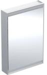 Geberit One tükrös szekrény balra nyíló ajtóval 60x90 cm, világítással, alumínium 505.810. 00.1 (505.810.00.1)