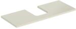 Geberit One mosdópult középső kivágással, pultra ültethető tálformájú mosdóhoz 120x47 cm, magasfényű homokszürke 505.275. 00.4 (505.275.00.4) - szaniteresklimacenter