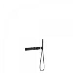 TRES Block-System beépíthető termosztátos kád szett matt fekete 20719201NM (20719201NM)