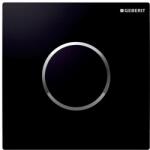 Geberit vizeldevezérlés elektronikus működtetéssel, hálózati üzem, 10 típusú takarólap, fekete/fényes króm 116.025. KM. 1 (116.025.KM.1)