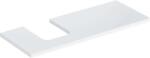 Geberit One mosdópult bal oldali kivágással 120x47 cm, pultra ültethető tálformájú mosdóhoz, magasfényű fehér 505.295. 00.1 (505.295.00.1) - szaniteresklimacenter