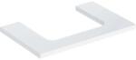 Geberit One mosdópult középső kivágással, pultra ültethető mosdóhoz 75x47 cm, magasfényű fehér 505.282. 00.1 (505.282.00.1) - szaniteresklimacenter
