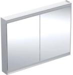 Geberit One tükrös szekrény két ajtóval 120x90 cm, világítással, alumínium 505.815. 00.1 (505.815.00.1)