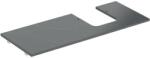 Geberit One márványhatású mosdópult jobb oldali kivágással, pultra ültethető tálformájú mosdóhoz 120x47 cm, matt fekete 505.145. 00.2 (505.145.00.2) - szaniteresklimacenter