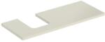Geberit One mosdópult bal oldali kivágással 120x47 cm, pultra ültethető tálformájú mosdóhoz, magasfényű homokszürke 505.295. 00.4 (505.295.00.4) - szaniteresklimacenter