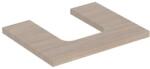 Geberit One mosdópult középső kivágással, pultra ültethető tálformájú mosdóhoz 60x47 cm, tölgy 505.271. 00.5 (505.271.00.5) - szaniteresklimacenter