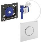 Geberit HyTouch 116.015. XX. 1 pneumatikus vizelde vezérlés, Sigma10 dizájn (fehér / fényes króm / fehér, #116.015. KJ. 1) (116.015.KJ.1) - szaniteresklimacenter