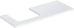Geberit One mosdópult bal oldali kivágással 120x47 cm, pultra ültethető mosdóhoz, magasfényű fehér 505.305. 00.1 (505.305.00.1) - szaniteresklimacenter