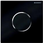 Geberit vizeldevezérlés elektronikus működtetéssel, elemes működtetés, 10 típusú takarólap, fekete/fényes króm 116.035. KM. 1 (116.035.KM.1)