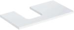 Geberit One mosdópult bal oldali kivágással 90x47 cm, pultra ültethető tálformájú mosdóhoz, magasfényű fehér 505.293. 00.1 (505.293.00.1) - szaniteresklimacenter