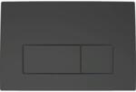 Geberit Delta50 működtetőlap, 2 mennyiséges öblítéshez, Matt Fekete 115.119. 14.1 (115.119.14.1)