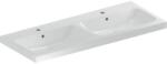 Geberit iCon Light két medencés mosdó, 120x48cm, csaplyukkal és túlfolyóval, fehér (501.838. 00.1) (501.838.00.1)
