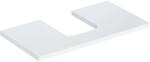 Geberit One mosdópult középső kivágással, pultra ültethető tálformájú mosdóhoz 75x47 cm, magasfényű fehér 505.272. 00.1 (505.272.00.1) - szaniteresklimacenter