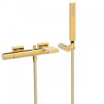 TRES Projekt-Tres egykaros falon kívüli kádcsaptelep cascade kifolyóval arany 21117001OR (21117001OR)