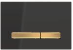 Geberit Sigma50 nyomólalap, sárgaréz/fekete 115.672. DW. 2 (115.672.DW.2)
