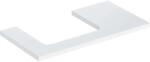 Geberit One mosdópult bal oldali kivágással 90x47 cm, pultra ültethető mosdóhoz, magasfényű fehér 505.303. 00.1 (505.303.00.1) - szaniteresklimacenter
