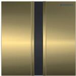 Geberit vizeldevezérlés elektronikus működtetéssel, elemes működtetés, 50 típusú takarólap, sárgaréz/szálcsiszolt 116.036. QF. 1 (116.036.QF.1)