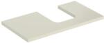 Geberit One mosdópult jobb oldali kivágással 90x47 cm, pultra ültethető tálformájú mosdóhoz, magasfényű homokszürke 505.313. 00.4 (505.313.00.4) - szaniteresklimacenter