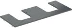 Geberit One márványhatású mosdópult két oldali kivágással, pultra ültethető tálformájú mosdóhoz 120x47 cm, matt fekete 505.175. 00.2 (505.175.00.2) - szaniteresklimacenter