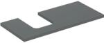 Geberit One mosdópult bal oldali kivágással 105x47 cm, pultra ültethető tálformájú mosdóhoz, matt láva 505.294. 00.3 (505.294.00.3) - szaniteresklimacenter