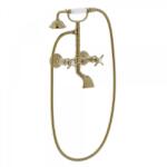 TRES Tres-Clasic két fogantyús fali kádcsaptelep matt, kopott réz 24217601LM (24217601LM)