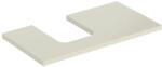Geberit One mosdópult bal oldali kivágással 90x47 cm, pultra ültethető tálformájú mosdóhoz, magasfényű homokszürke 505.293. 00.4 (505.293.00.4) - szaniteresklimacenter