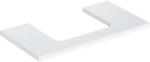 Geberit One mosdópult középső kivágással, pultra ültethető mosdóhoz 90x47 cm, magasfényű fehér 505.283. 00.1 (505.283.00.1) - szaniteresklimacenter