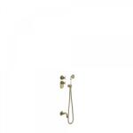 TRES Tres-Clasic falba építhető termosztátos zuhanyszett kádkifolyóval matt, kopott réz 24235201LM (24235201LM)