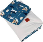  Bársony&pamut ágyneműszett 75x100cm - erdőben, navy kék (698068)