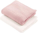 ColorStories Muszlin textilpelenka 2 db - pink és krém (739407)