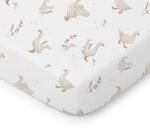 ColorStories Pamut lepedő babaágyhoz "Happy Goose" - fehér (670150)