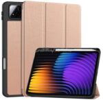 Gigapack Tok álló, bőr hatású (aktív FLIP, oldalra nyíló, TRIFOLD, asztali tartó, ceruza tartó) ROZÉARANY (GP-168363) (GP-168363)