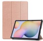 Gigapack Samsung Tab S8 LTE / Tab S8 WIFI / Tab S7 LTE GIGAPACK Tok álló, bőr hatású FLIP, asztali tartó, ROZÉARANY (GP-115362) (GP-115362)