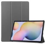 Gigapack Samsung Tab S7 Plus WIFI 5G GIGAPACK Tok álló, bőr hatású aktív FLIP, asztali tartó, SÖTÉTSZÜRKE (GP-99285) (GP-99285)