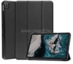 Gigapack Tok álló, bőr hatású (aktív FLIP, oldalra nyíló, TRIFOLD, asztali tartó) FEKETE (GP-111621) (GP-111621)