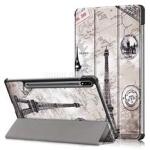 Gigapack Tok álló, bőr hatású (aktív FLIP, oldalra nyíló, TRIFOLD, asztali tartó, ceruza tartó, Eiffel toronY) VILÁGOSSZÜRKE (GP-99291) (GP-99291)