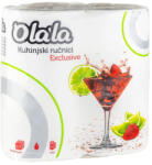 Olala konyha kéztörlő 3 rétegű fehér 2x70lap, 15 csomag/zsák (DA503XSZADOLALAK370)