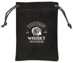 Woma Company WoMa fekete bársonyzacskóval és csipesszel 12 db-os rozsdamentes acél whisky jégkocka készlet fadobozban (?10040964-101) - bestbyte