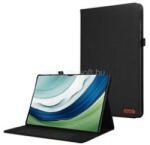 Gigapack Huawei MatePad Pro 12.2 GIGAPACK Tok álló, bőr hatású FLIP, textil hatás, FEKETE (GP-164656) (GP-164656)