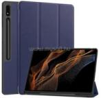 Gigapack Samsung Tab S10 Ultra LTE / Tab S10 Ultra WIFI GIGAPACK Tok álló, bőr hatású aktív FLIP, ceruza tartó, SÖTÉTKÉK (GP-163650) (GP-163650)