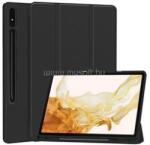 Gigapack Tok álló, bőr hatású (aktív FLIP, oldalra nyíló, TRIFOLD, asztali tartó, ceruza tartó) FEKETE (GP-163645) (GP-163645)