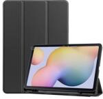 Gigapack Samsung Tab S8 LTE GIGAPACK Tok álló, bőr hatású aktív FLIP, ceruza tartó, FEKETE (GP-102879) (GP-102879)