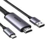 UGREEN HDMI 2.0 USB 2.0 Type C Átalakító Fekete 1m 35984A (35984A)
