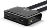 Lindy Kapcsoló, LINDY, 2 HDMI 2.0 port, USB 2.0, Fekete (SK218298LV-HU-001V)