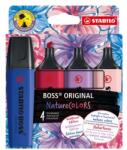 STABILO Szövegkiemelő készlet, 2-5 mm, STABILO "BOSS original NatureCOLORS Wildflowers", 4 különböző szín (TST70411035) - webpapir