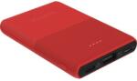 TERRATEC Powerbank, Terratec, P50, 5000 mAh, 2 USB port, 5 W, 93 x 64 x 13 mm, piros (282272)