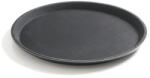 Hendi Tava servire rotunda, diam. 46 cm, Hendi, poliester armat cu fibra de sticla cu strat anti-alunecare, neagra, DNH508794 (DNH508794)